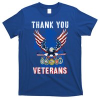 Thank You Veterans Combat Veteran Day American Flag Gift T-Shirt