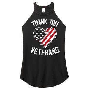 Thank You Veterans Patriotic American Flag Veterans Day 2024 Women’s Perfect Tri Rocker Tank