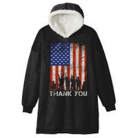 Thank You Veteran Hooded Wearable Blanket