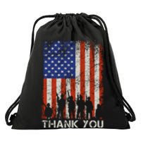 Thank You Veteran Drawstring Bag