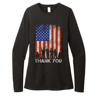 Thank You Veteran Womens CVC Long Sleeve Shirt