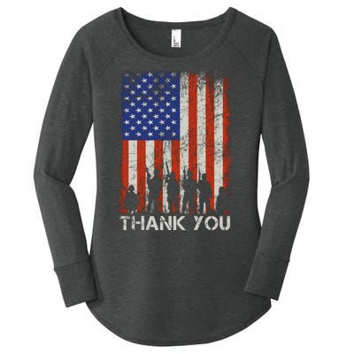 Thank You Veteran Women's Perfect Tri Tunic Long Sleeve Shirt