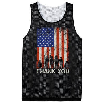 Thank You Veteran Mesh Reversible Basketball Jersey Tank