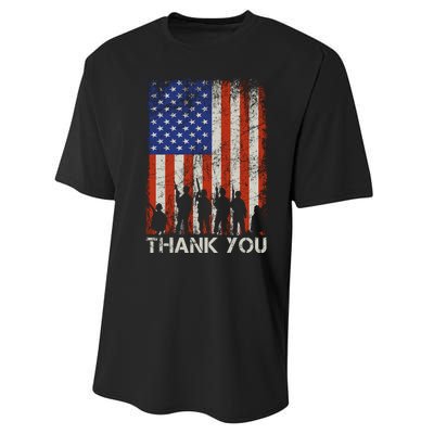 Thank You Veteran Performance Sprint T-Shirt