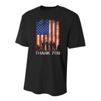 Thank You Veteran Youth Performance Sprint T-Shirt