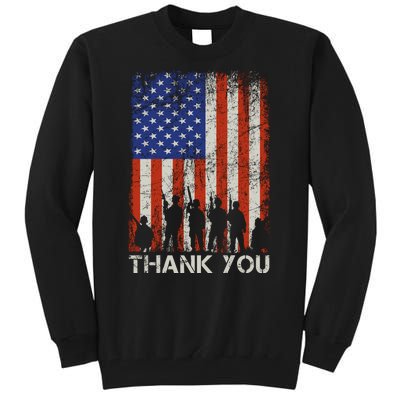 Thank You Veteran Tall Sweatshirt