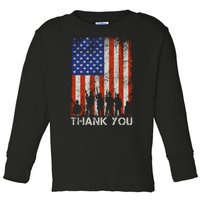 Thank You Veteran Toddler Long Sleeve Shirt