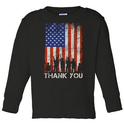 Thank You Veteran Toddler Long Sleeve Shirt