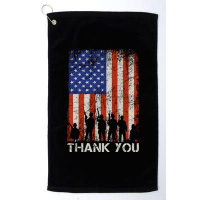 Thank You Veteran Platinum Collection Golf Towel