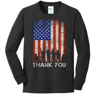 Thank You Veteran Kids Long Sleeve Shirt