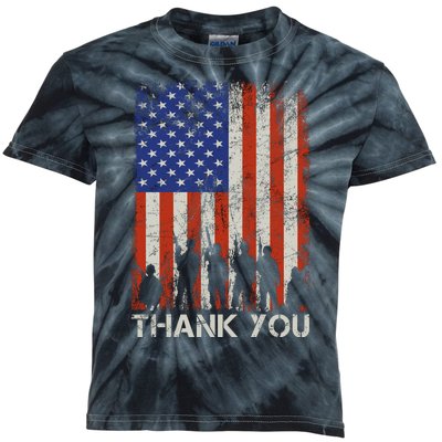 Thank You Veteran Kids Tie-Dye T-Shirt