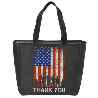 Thank You Veteran Zip Tote Bag