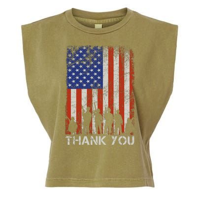 Thank You Veteran Garment-Dyed Women's Muscle Tee