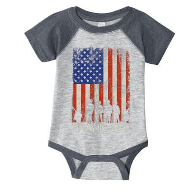 Thank You Veteran Infant Baby Jersey Bodysuit