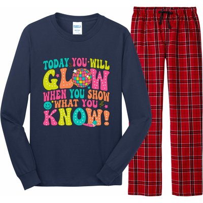 Today You Will Glow When You Show What You Know Long Sleeve Pajama Set