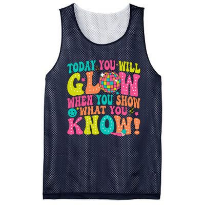 Today You Will Glow When You Show What You Know Mesh Reversible Basketball Jersey Tank