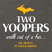 Two Yoopers Walk Out Of A Bar No Really It Could Happen Cotton Canvas Backpack