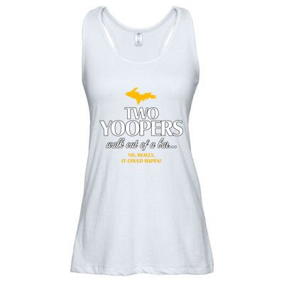 Two Yoopers Walk Out Of A Bar No Really It Could Happen Ladies Essential Flowy Tank