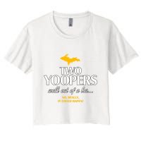 Two Yoopers Walk Out Of A Bar No Really It Could Happen Crop Top
