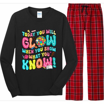 Today You Will Glow When You Show What You Know Long Sleeve Pajama Set