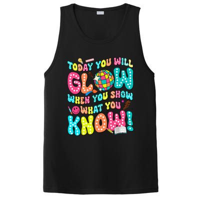 Today You Will Glow When You Show What You Know PosiCharge Competitor Tank