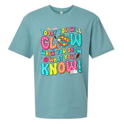 Today You Will Glow When You Show What You Know Sueded Cloud Jersey T-Shirt