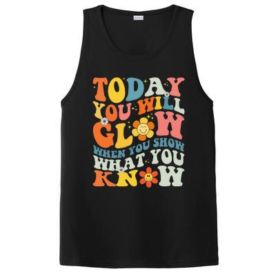 Today You Will Glow When You Show What You Know testing day PosiCharge Competitor Tank