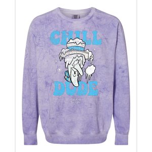 The Year Without Santa Claus Snow Miser Chill Dude Colorblast Crewneck Sweatshirt