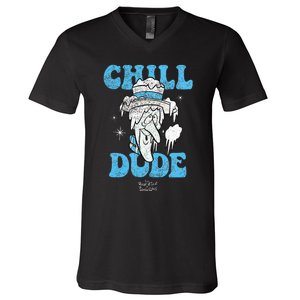 The Year Without Santa Claus Snow Miser Chill Dude V-Neck T-Shirt