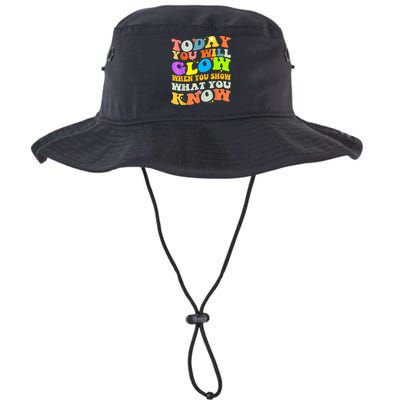 Today You Will Glow When You Show What You Know Testing Day Bucket Hat