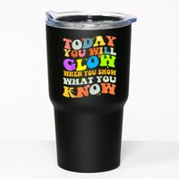 Today You Will Glow When You Show What You Know Testing Day Tumbler
