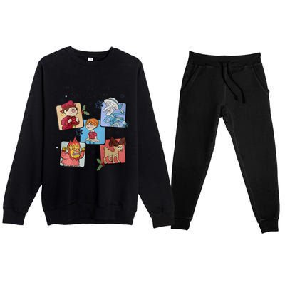 The Year Without Santa Claus Miser Brothers Christmas Premium Crewneck Sweatsuit Set