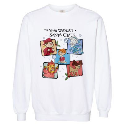 The Year Without Santa Claus Miser Brothers Christmas Garment-Dyed Sweatshirt