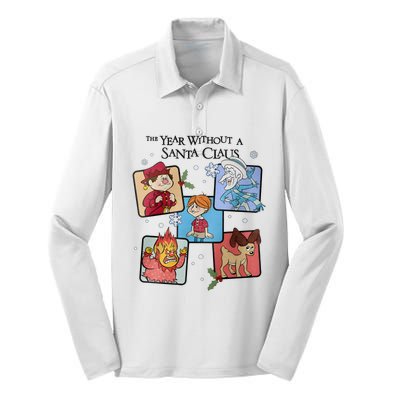 The Year Without Santa Claus Miser Brothers Christmas Silk Touch Performance Long Sleeve Polo