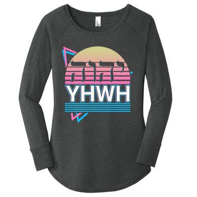 Tetragrammaton Yhwh Yahweh Hebrew Name Of God Jhwh Jw Women's Perfect Tri Tunic Long Sleeve Shirt