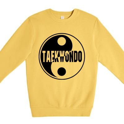 Taekwondo Yin Yang Tae Kwon Do Duality Tee Premium Crewneck Sweatshirt