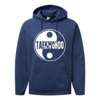 Taekwondo Yin Yang Tae Kwon Do Duality Tee Performance Fleece Hoodie