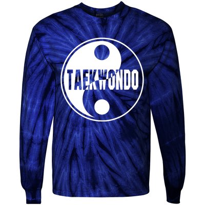 Taekwondo Yin Yang Tae Kwon Do Duality Tee Tie-Dye Long Sleeve Shirt