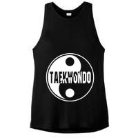 Taekwondo Yin Yang Tae Kwon Do Duality Ladies PosiCharge Tri-Blend Wicking Tank