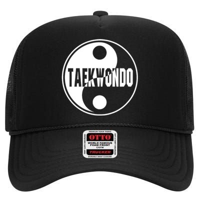 Taekwondo Yin Yang Tae Kwon Do Duality High Crown Mesh Back Trucker Hat