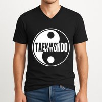 Taekwondo Yin Yang Tae Kwon Do Duality V-Neck T-Shirt
