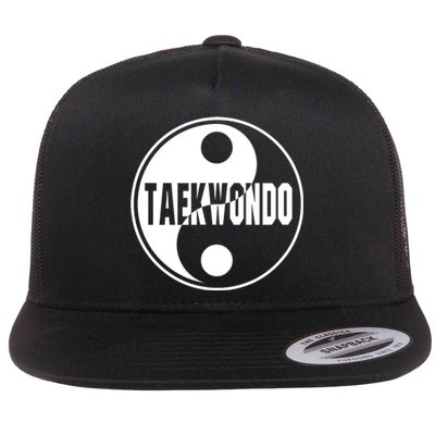 Taekwondo Yin Yang Tae Kwon Do Duality Flat Bill Trucker Hat