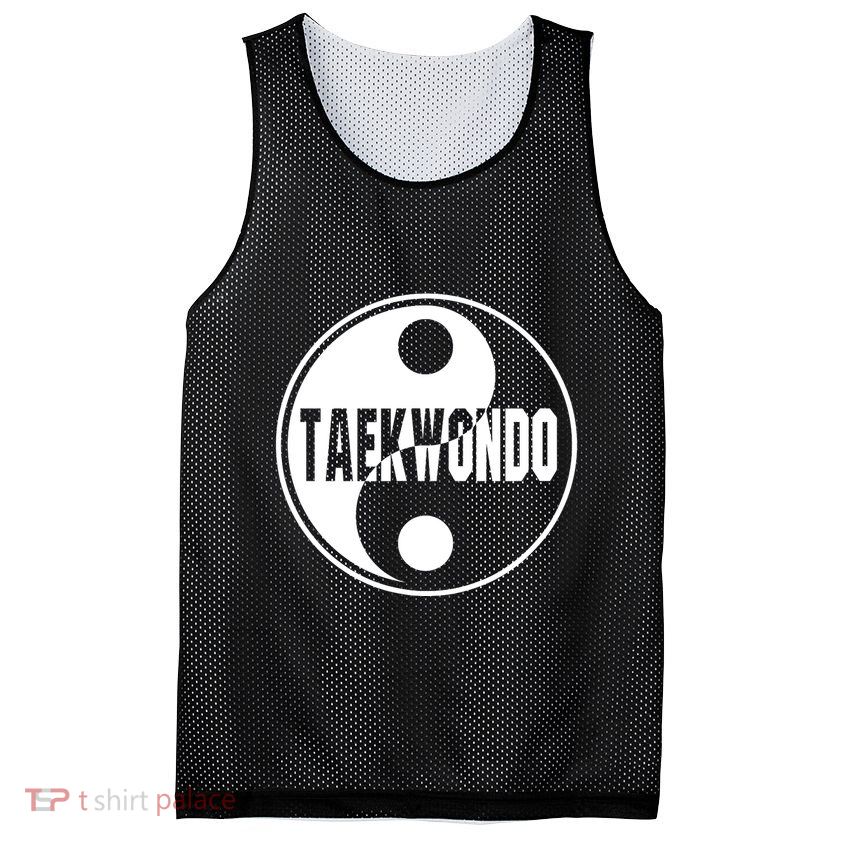 Taekwondo Yin Yang Tae Kwon Do Duality Mesh Reversible Basketball Jersey Tank
