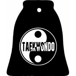 Taekwondo Yin Yang Tae Kwon Do Duality Ceramic Bell Ornament