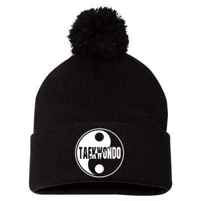 Taekwondo Yin Yang Tae Kwon Do Duality Pom Pom 12in Knit Beanie