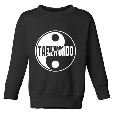 Taekwondo Yin Yang Tae Kwon Do Duality Toddler Sweatshirt