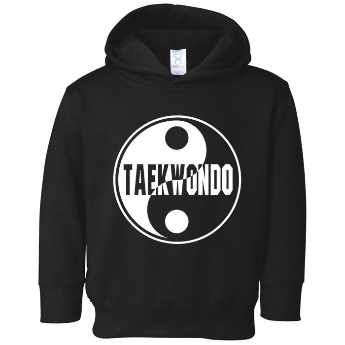 Taekwondo Yin Yang Tae Kwon Do Duality Toddler Hoodie