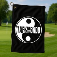 Taekwondo Yin Yang Tae Kwon Do Duality Golf Towel