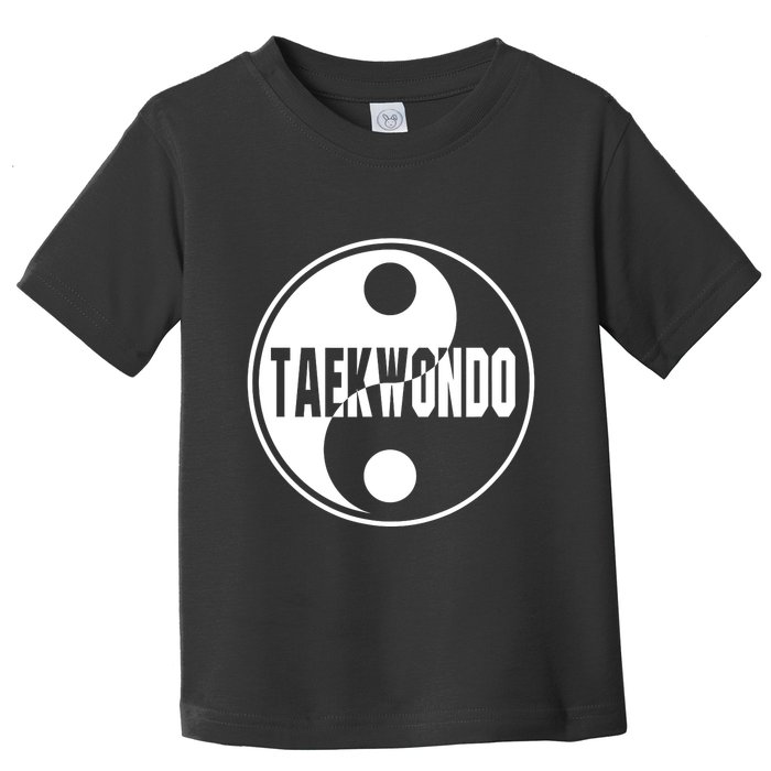 Taekwondo Yin Yang Tae Kwon Do Duality Toddler T-Shirt