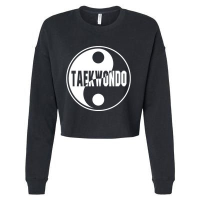 Taekwondo Yin Yang Tae Kwon Do Duality Cropped Pullover Crew